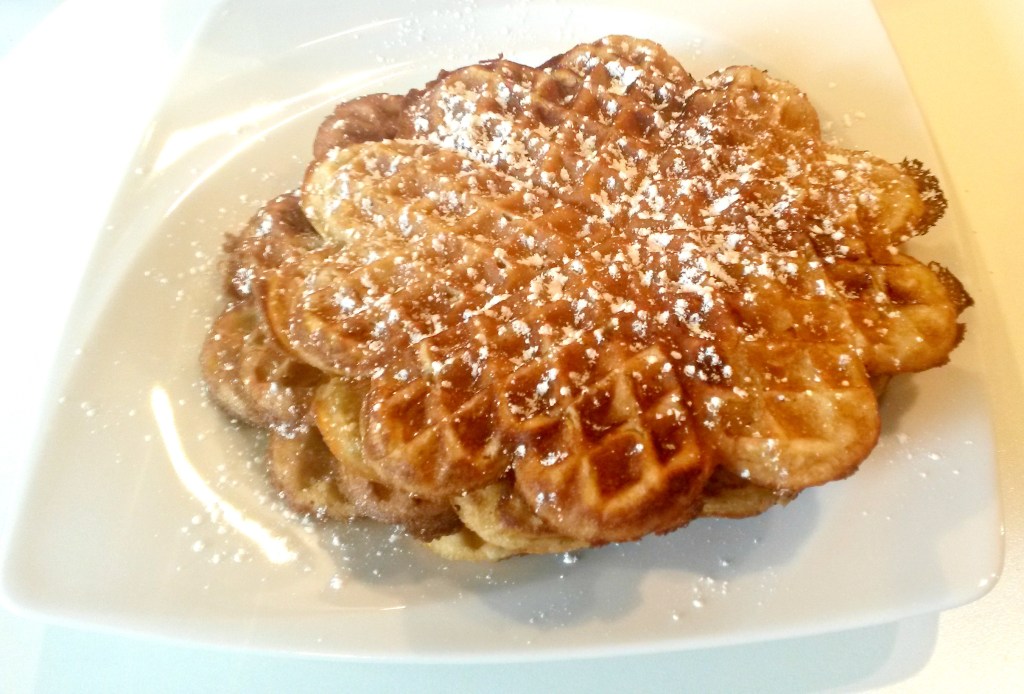 Waffeln mit Zimt bearbeitet