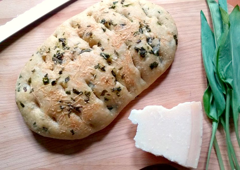 Bärlauch Focaccia bearbeitet
