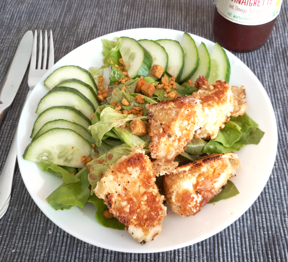 Knusprige Camembertecken