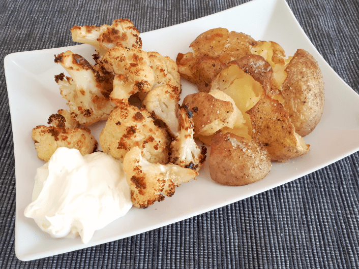 Ofen Blumenkohl mit Parmesankruste