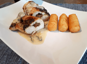 Puten-Pesto-Röllchen mit getrockneten Tomaten