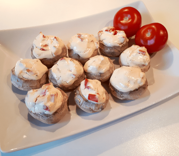 Gefüllte Champignons