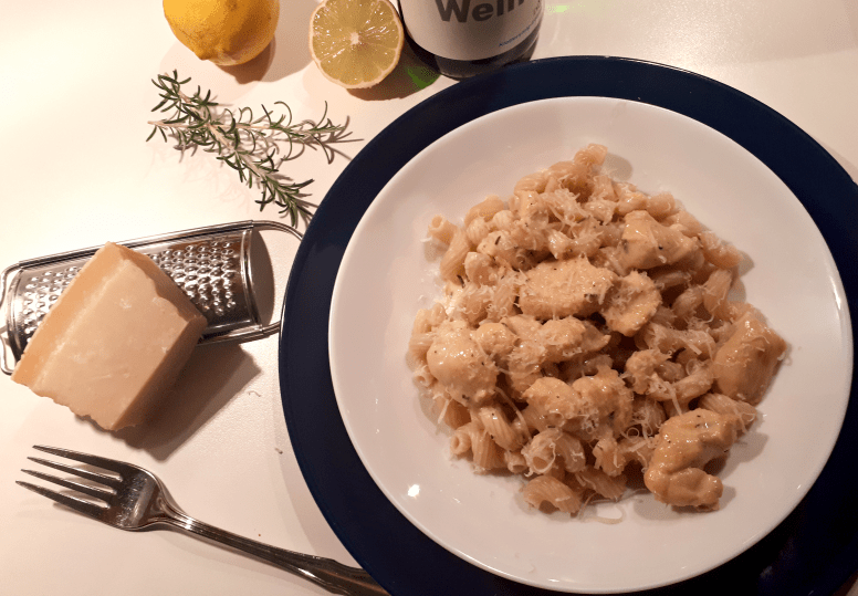 Rosmarin-Zitronen-Hühnchen an Weißweinsauce