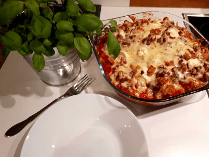 blumenkohl-bolognese auflauf