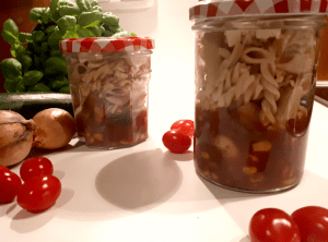 mig mediterranes pasta glas