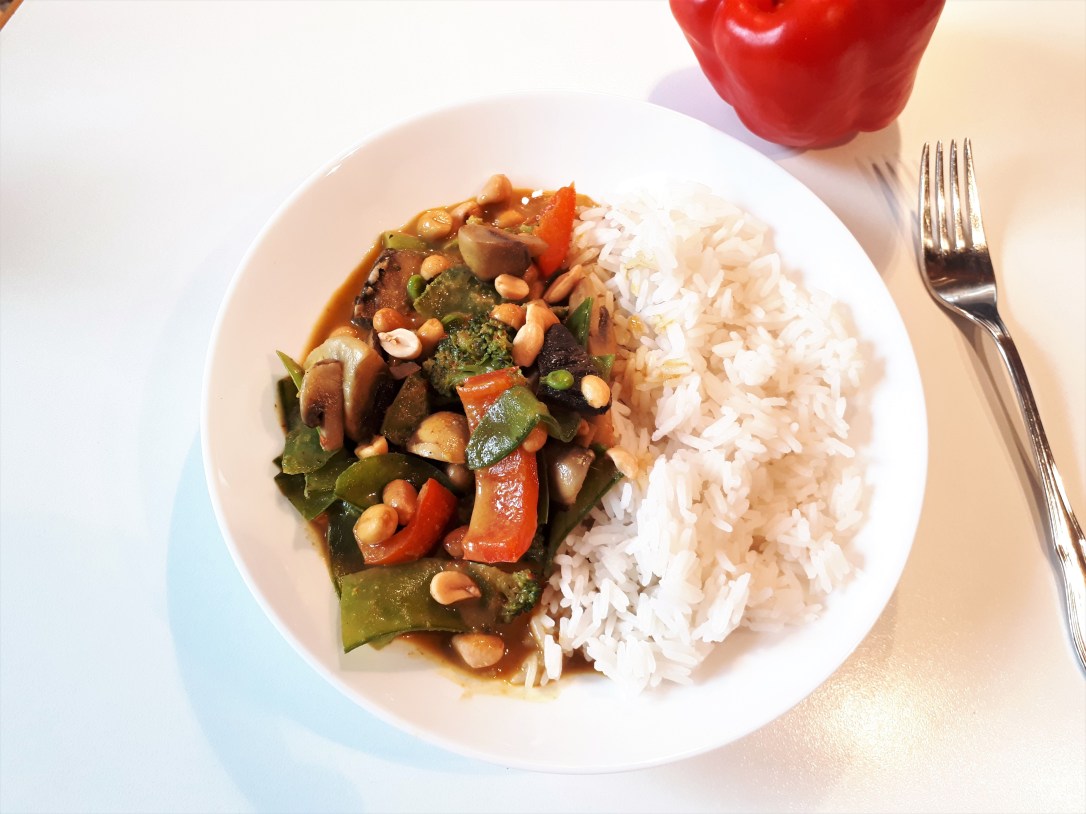 Gemüsecurry mit Reis neu
