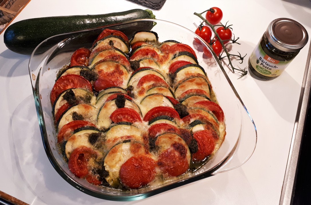 Tomate-Zucchini Auflauf