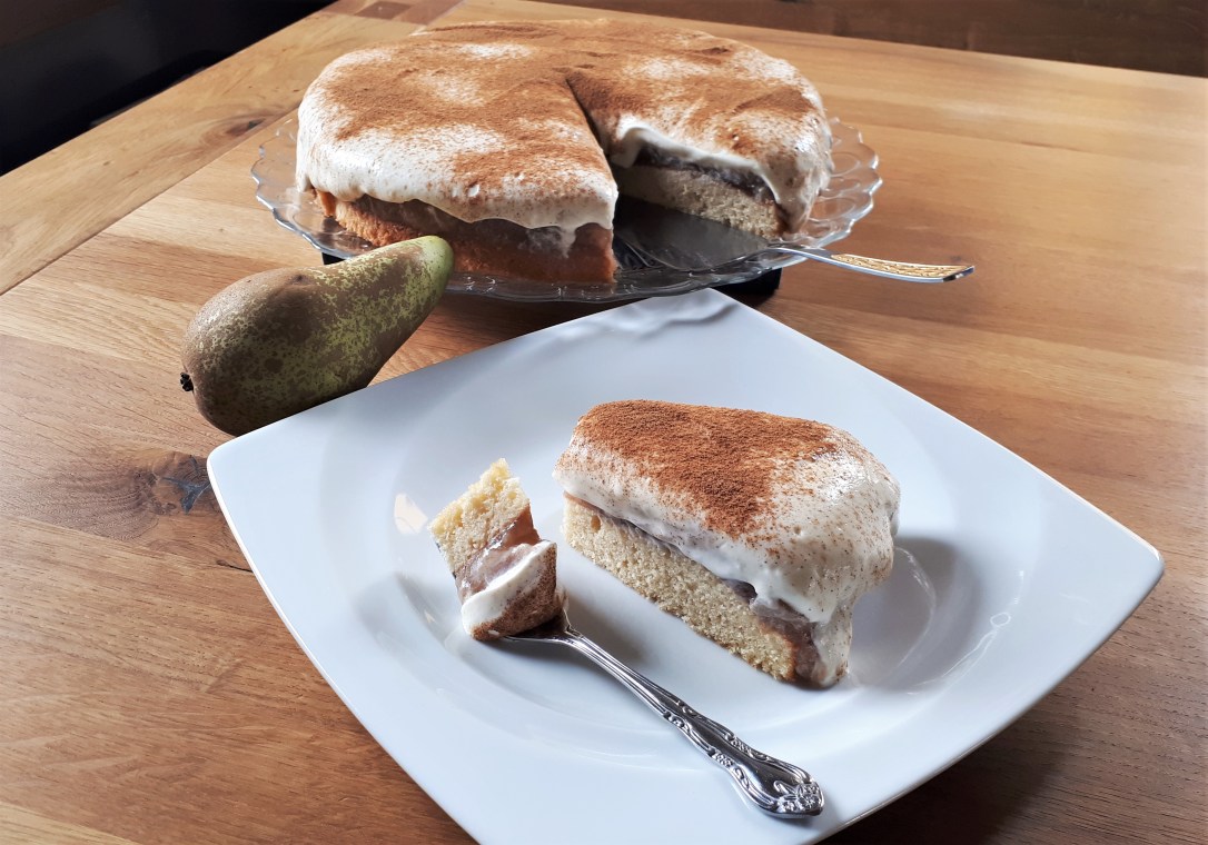 Birne-Schmand Kuchen