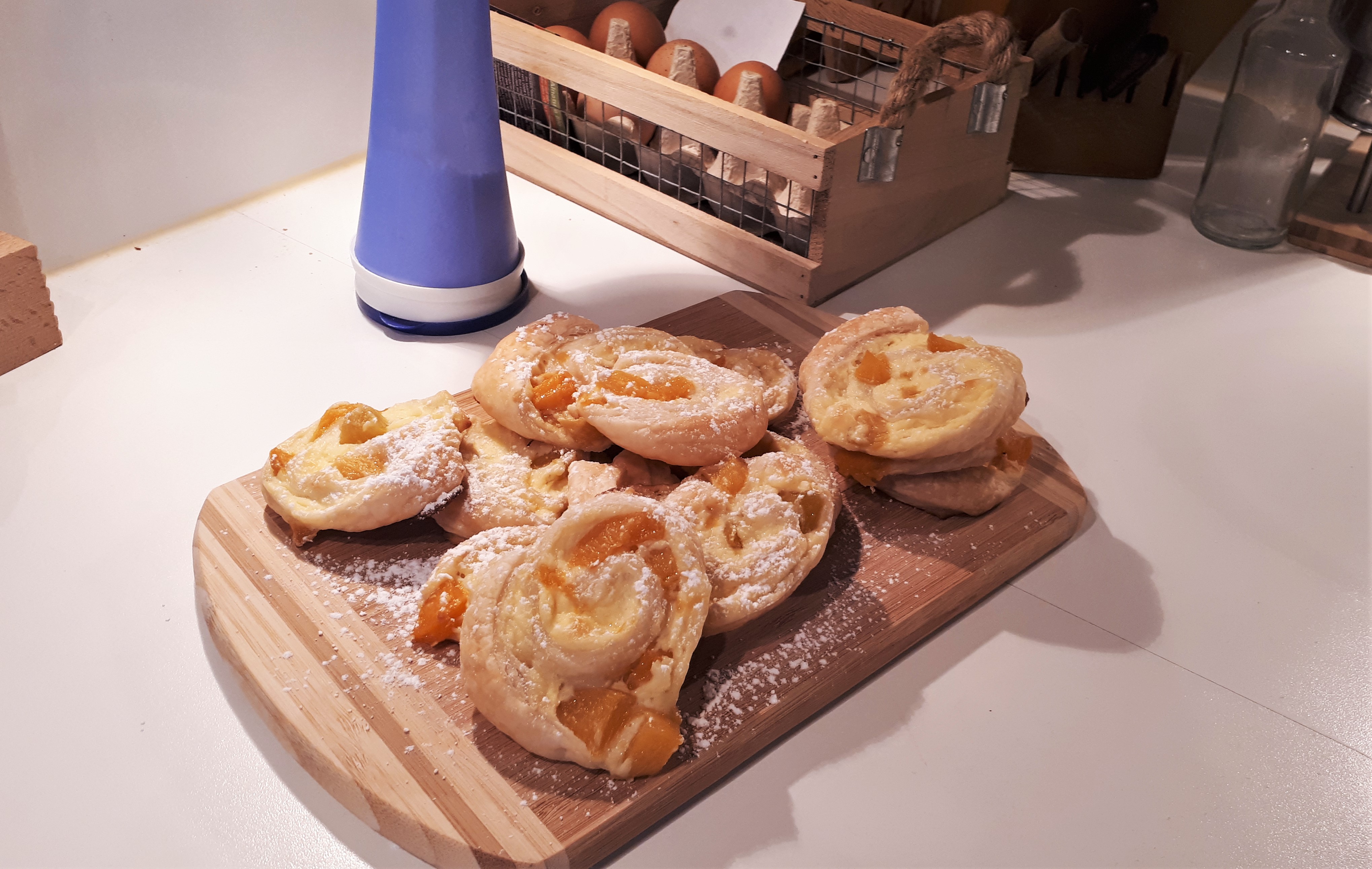 Pfirsich-Vanille-Schnecken