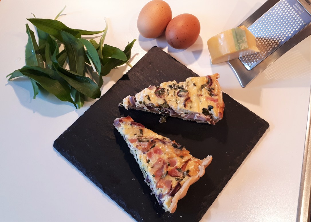 Bärlauch Quiche mit Schinken