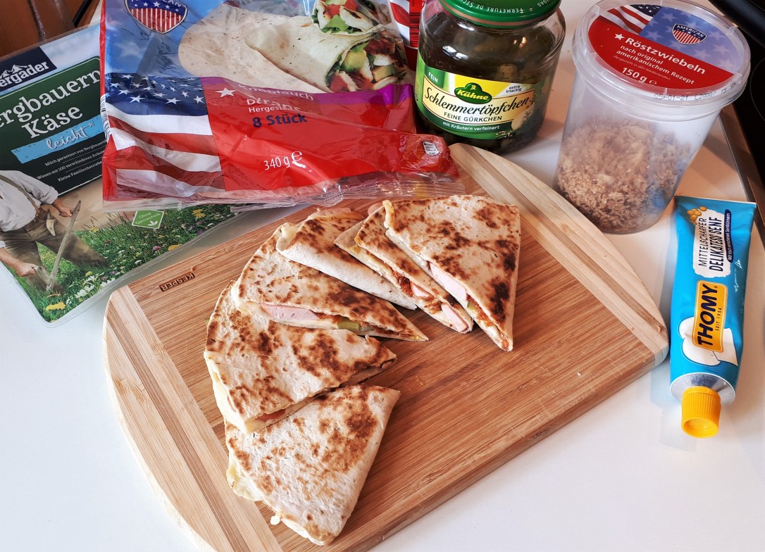 Hot Dog Style Quesadilla